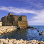 Castel dell`Ovo Egg Castle , a medieval fortress in the bay of Naples.